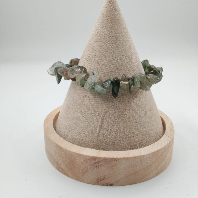 quartz chlorite bracelet baroque