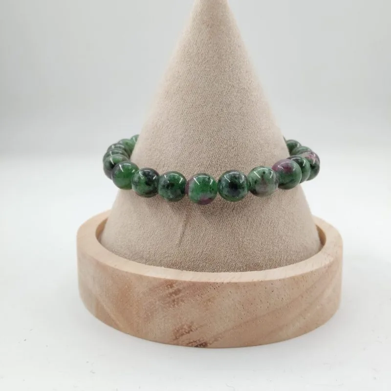 rubis zoisite bracelet 8 mm