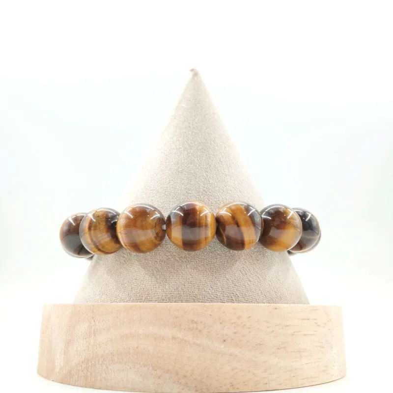 bracelet oeil de tigre aa 12mm
