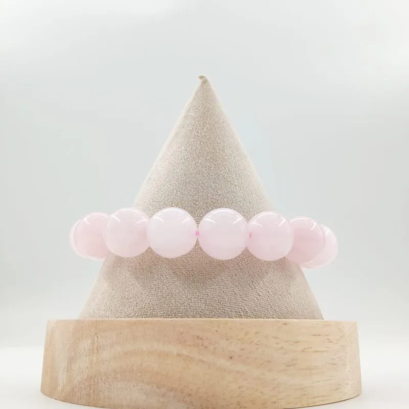 bracelet quartz rose brésil a 12mm
