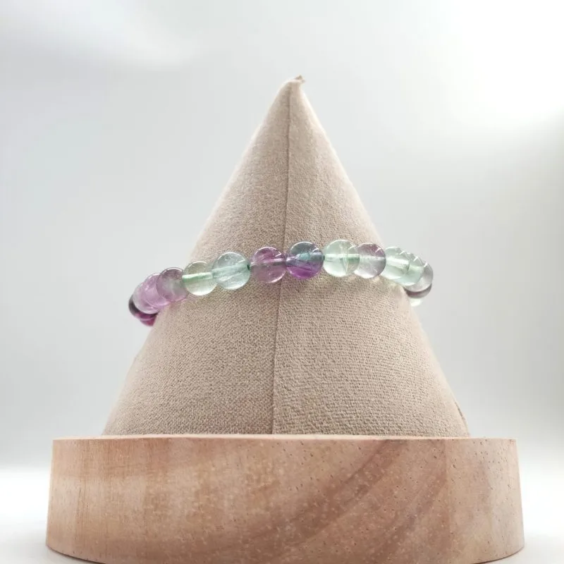 bracelet fluorine multicolore aa 6mm