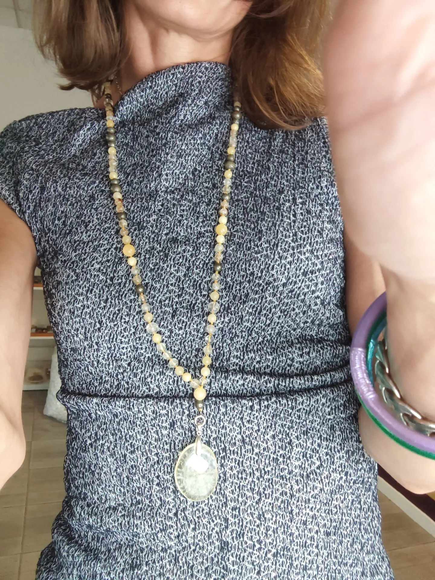 collier mala artisanal sunshine